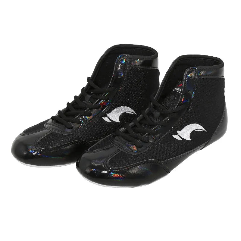 women Men Boxing boots Wrestling Shoes gear Combat Sneakers gym equipment training fighting boots Plus Size 35-46.