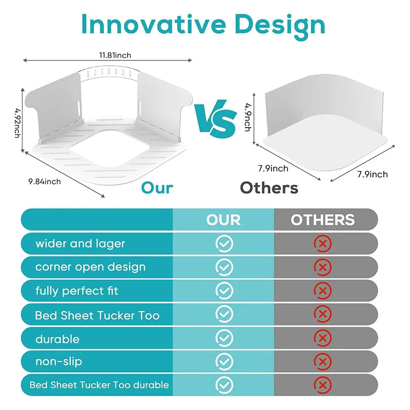 2025 New Invisible Bed Sheet And Bed Cover Detachable Daily Fastener Bed Sheet Clip 4-piece Set To Prevent Displacement Artifact.
