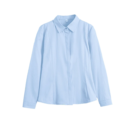 White Shirt Long-sleeved Slim Shirt Korean Style Professional Work Clothes Work Clothes