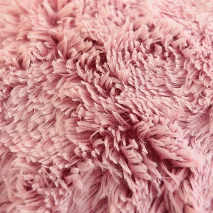 3Pcs Super Shaggy Coral Fleece Warm Cozy Princess Bedding Set Mink Velvet Duvet Cover Set Bed Comforter Cover Blanket Pillowcase.