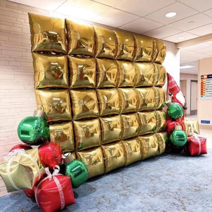 20/10/5Pcs 4D Runde Folienballons 10/18/22 zoll Metall Rose Gold Silber 4D Folienballons Helium Luft Globos Geburtstag Hochzeit Dekor.