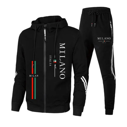 Sport Sweatshirts Men Daily Men Tracksuit Autumn Winter Hot Sales Travel Dressing Men's Parka Coat and Sweatpants Outdoor Hoodie.