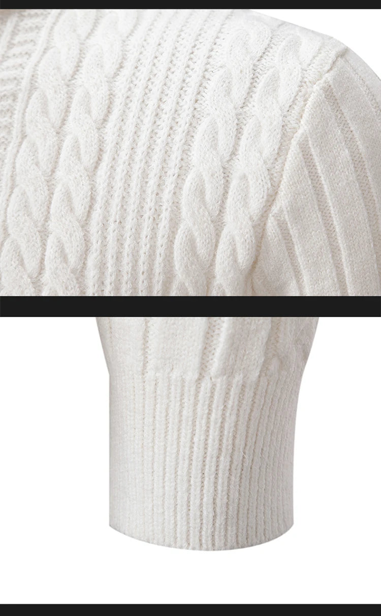 2023 Autumn  and Winter New Sweaters Warm Fit Knitted Sweaters Solid Color Casual Pullover Multiple Styles Sweater Men