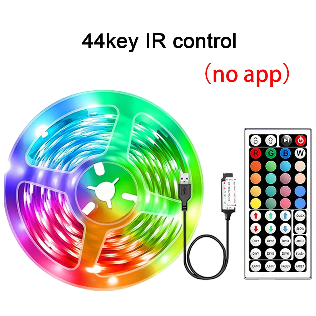 RGB-LED-Streifenlichter, 5 m, 10 m, 20 m, 30 m, LED-Raumlicht mit APP-Steuerung, flexibles Band, Luces-LED-Band für Zimmer, Schlafzimmer, Dekoration.