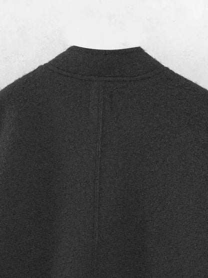 TRAFZR Damenjacken Frühling 2023, elegantes Fleece, Vintage, neue Oberbekleidung, Langarm, Harajuku, Y2k, Streetwear, Bomberjacken