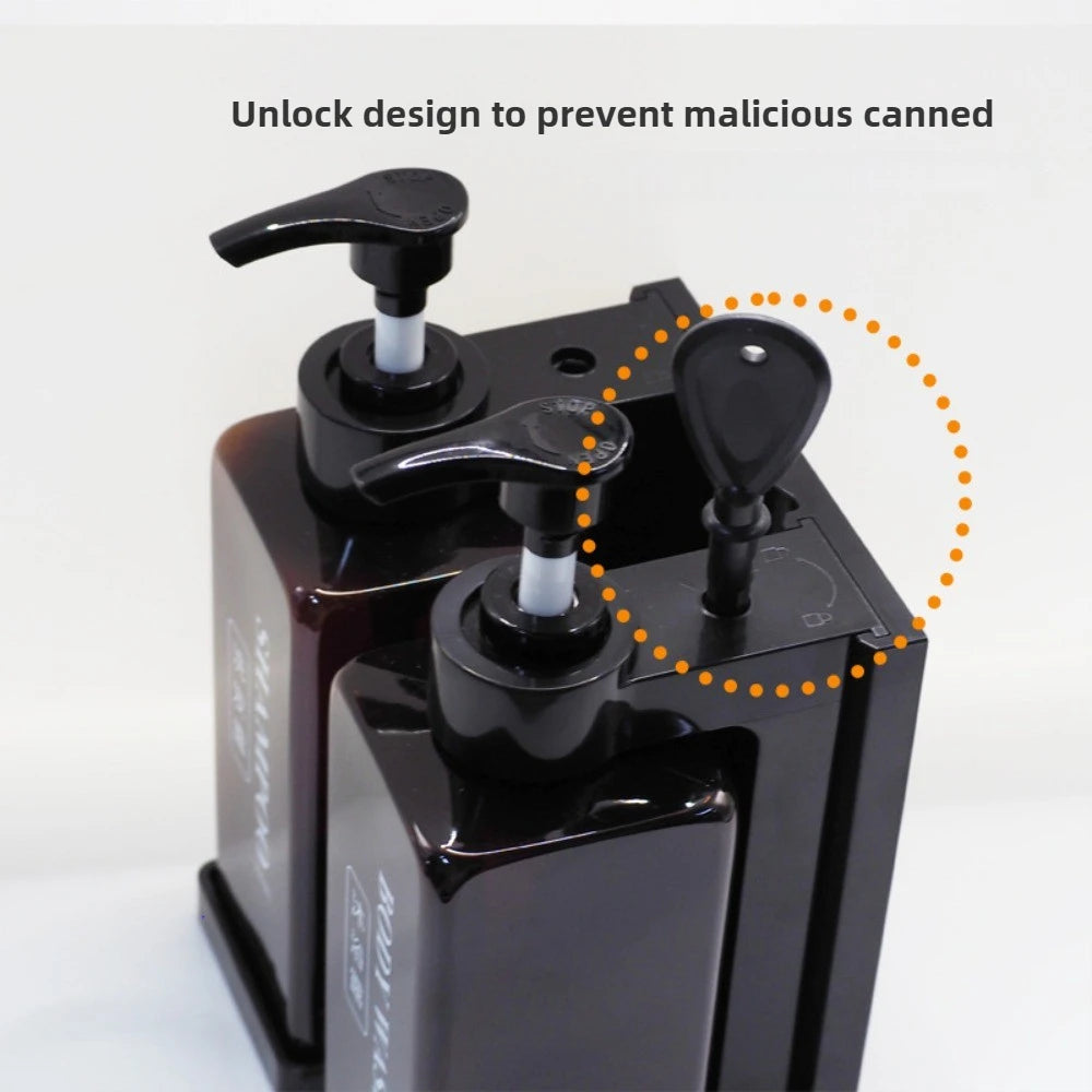 300 ml Hotel-Seifenspender zur Wandmontage, nachfüllbarer Shampoo- und Spülungsspender, für Badezimmerbedarf, Hotelparty