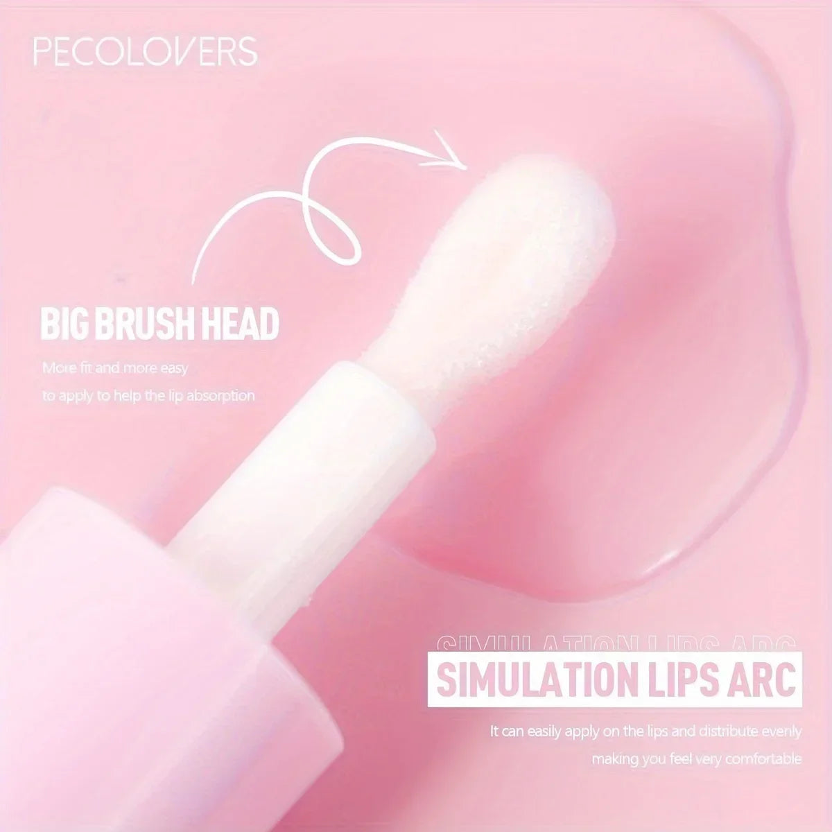 BIG Fruit Lip Oil Lip Enhancer Plumper Big Brush Moisturising Clear Lip Gloss Sexy Lip Makeup Care Cosmetics for Women Girl Lady.