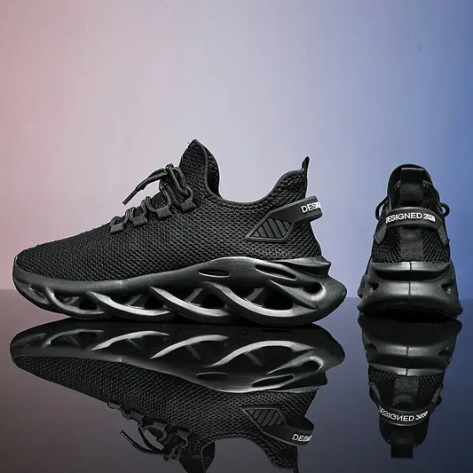 Männer Casual Sport Schuhe Atmungsaktive Leichte Turnschuhe Outdoor Mesh Schwarz Laufschuhe Athletisch Jogging Tenis Wanderschuhe