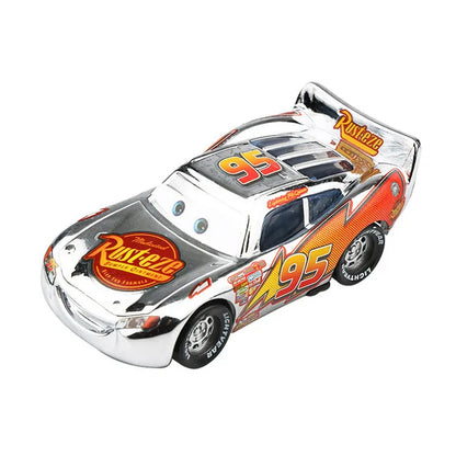 Disney Pixar Cars 2 3 Lightning McQueen Div Fritte Frank Mater Chick Hicks 1:55 Diecast Vehicle Metal Toy Car Kid Birthday Gift