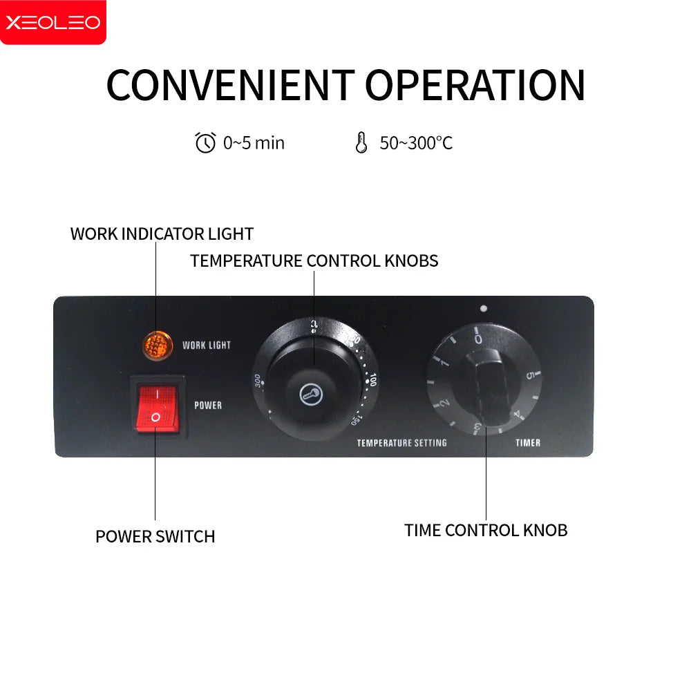 XEOLEO 1300W Electric Ice Cream Waffles UFO Burger Maker Hamburg Gelato Panini Press Machine Sandwich Press Maker.