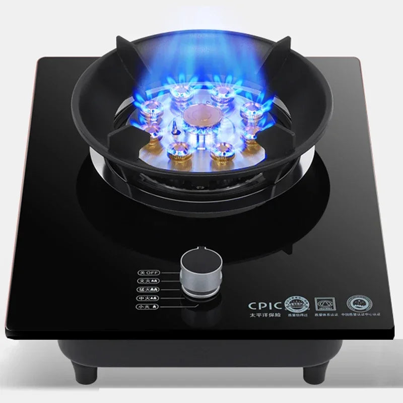 5.2Kw Gas Stove Single Stove Liquefied Petroleum Gas Desktop Embedded Single Natural Gas Gas Stove Household Fierce Fire.