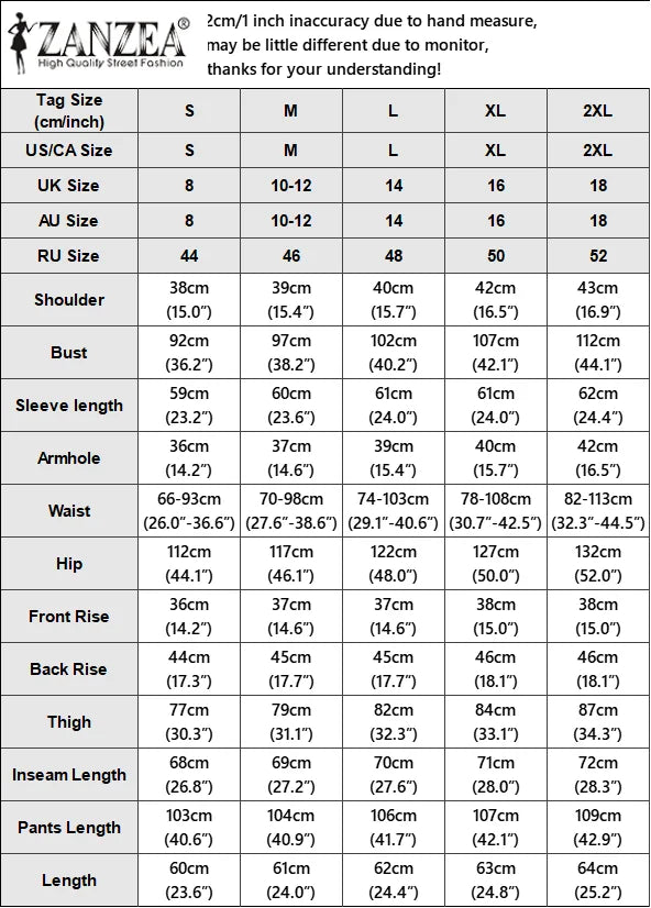 ZANZEA Elegant 2 Pieces Pant Sets Long Sleeve Belted Lightweight Blazer & Wide Leg Pant 2pcs Suits Office Lady Commuting Sets.