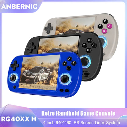 ANBERNIC RG40XX H Retro Handheld Game Console 64Bit 4 Inch IPS Screen Linux 5G WIFI Bluetooth HDMI-TV Output Video Gaming Player.