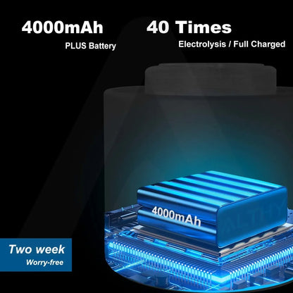 ALTHY Hydrogen Water Generator Bottle Cup DuPont SPE+PEM Dual Chamber,40 Times Working/ Single charged ,H2 Inhalation Device.