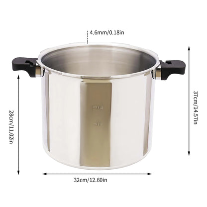 22L Aluminum Alloy Pressure Cooker Household Thickened Explosion-proof Gas Stove Double Bottom Pressure Cooker.