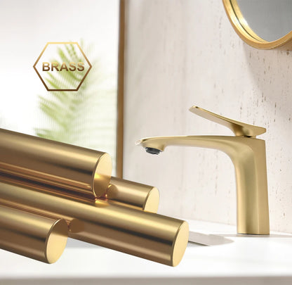 VGX Luxury Bathroom Faucets Basin Mixer Sink Faucet Gourmet Washbasin Tapware Hot Cold Water Tap Brass Chrome Black Brushed Gold