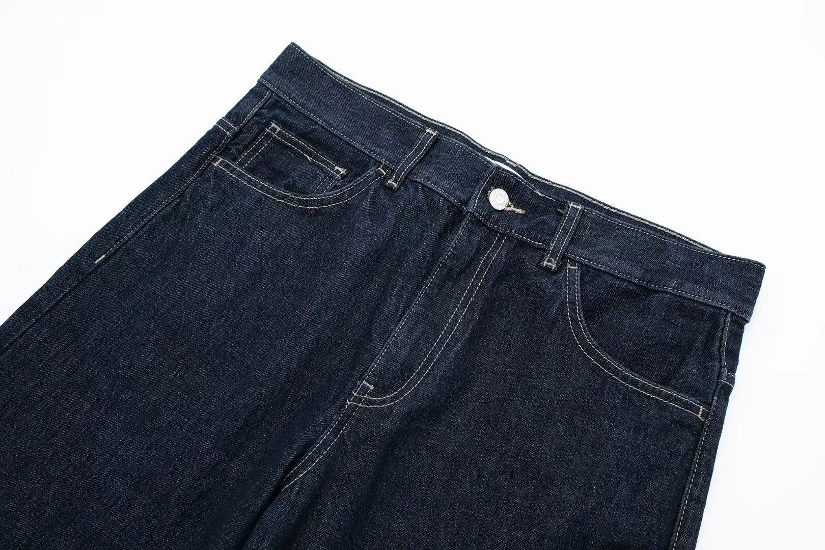 HH Women Vintage Denim Jacket Pant Sets Single Breasted Lapel Long Sleeve Coat Wide Leg Trousers Jeans High Street Outfits.