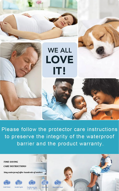 Solid Mattress Protector Waterproof Sheet Cover Black/Grey/Navy Blue Bed Mattress Pad Cover.