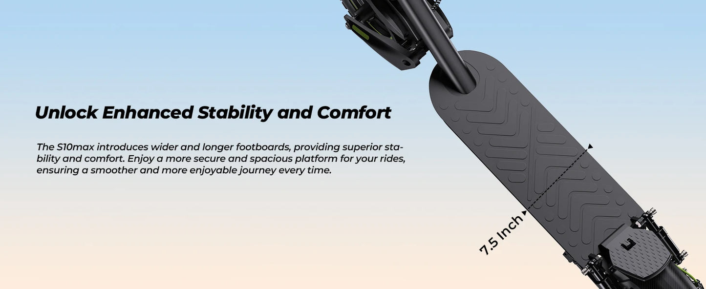 Isinwheel S10Max Foldable Adult Electric Scooter E-Scooter 45 KM/H Electric Kick Scooter 1000W Skateboards 48V 15Ah Kickboard.