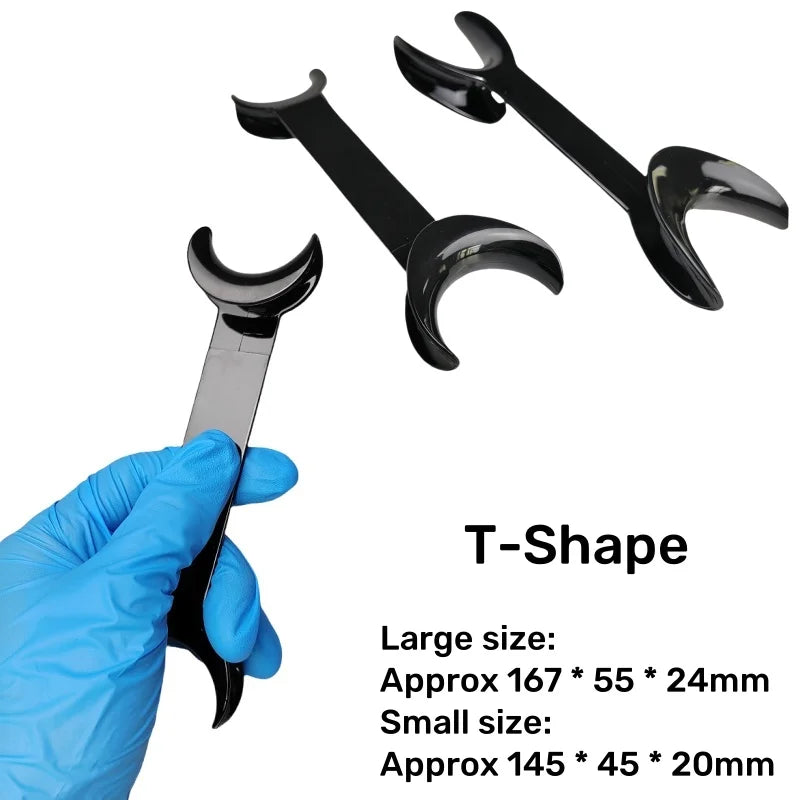 4Pcs Dental Mouth Opener T-Shape Orthodontic Lip Cheek Retractors Double Head Mouth Spreader Oral Clean Tool.