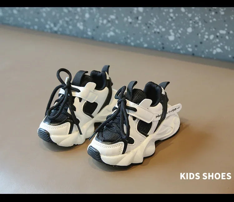 Girl Child Sport Shoe 2024 Spring Mesh Breathable Toddlers School Running Sneakers Fashion Non-slip Kids Boys Basketball Shoes.