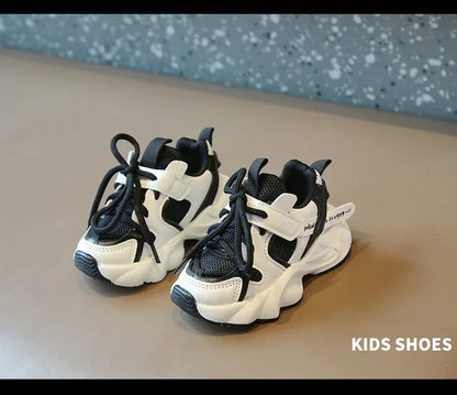 Girl Child Sport Shoe 2024 Spring Mesh Breathable Toddlers School Running Sneakers Fashion Non-slip Kids Boys Basketball Shoes.