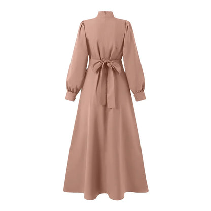 Muslim Women Abaya Long Sleeve Turkish Dresses Women Eid Long Maxi Dress Kaftan Arab Robe Dubai Islamic Clothing Moroccan Kaftan.