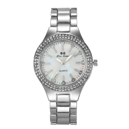 Fashion Casual Women Watch Elegant Luxury Brand Stainless Steel Strap Quartz Dress Watches For Woman Gifts