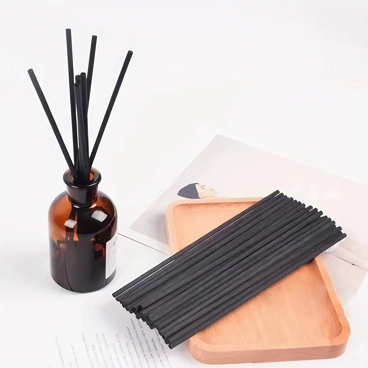 50/100/200pcs-scented toilet water volatile stick summer home decorated with simulated dried rattan volatile perfume stick.