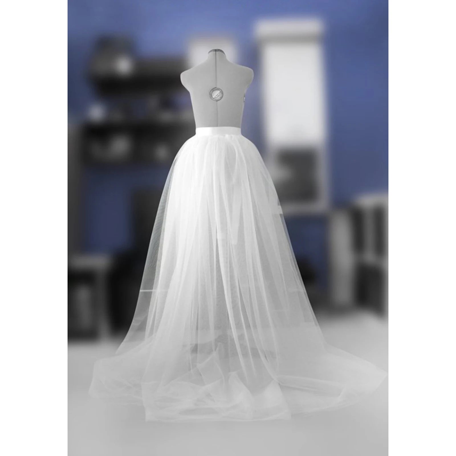 Women Tulle Tutu Long Skirt Lace Up High Waisted Detachable Solid Color Dress for Party Cosplay Prom Ladies.