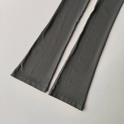 High Waisted Compression Without Awkward Lines Micro Flared Yoga Outdoor Wear Seamless Elastic Fitness Pants Lifting Leggings.