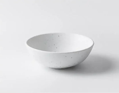 Japanese-style Tableware Set Bowls and Plates Round White Ink Point Dinner Plates Home Creative Western Dishes Dinner Plates.