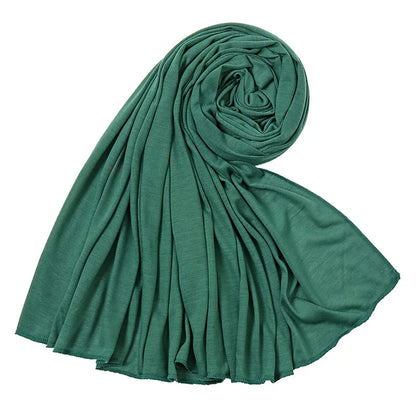 Hot Muslim Fashion Woman Soft Hijabs Scarf Shawl Plain Cotton Jersey Scarves Turban Women Long Shawls Head Wrap Headband Abaya