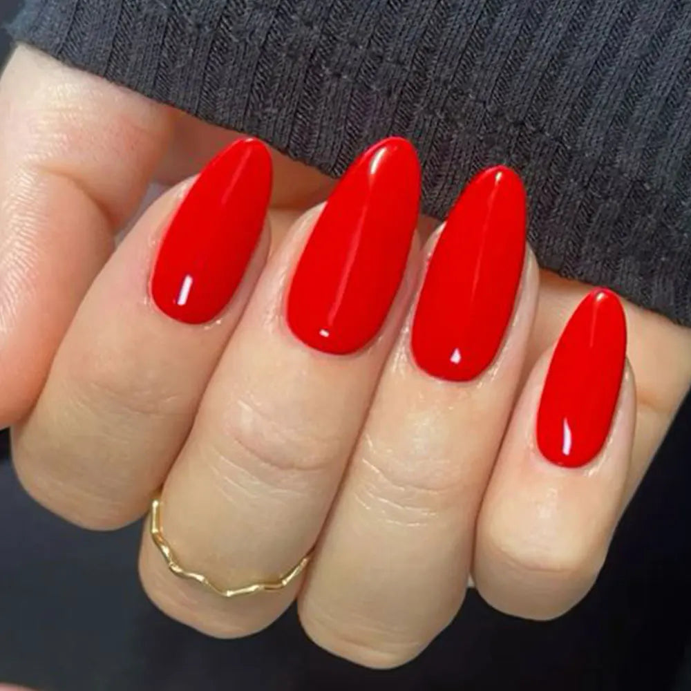 120Pcs Glossy White Almond Press on Nails Medium Full Cover False Nail Tips for Women Elegant Nail Art Extension Fake Fingertip.