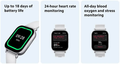 Xiaomi Redmi Watch 5 Active Smart Watch, Bluetooth Call, 2" LCD Display, All Day Heart Rate Blood Oxygen Monitoring Smartwatch.