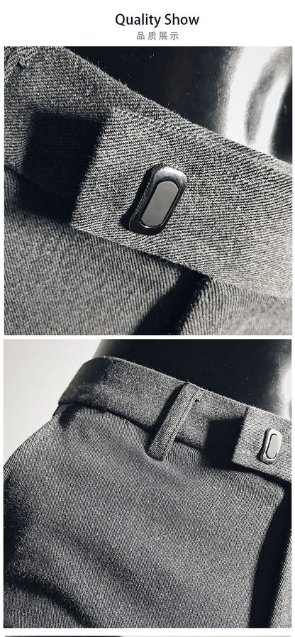 Men Suit Pants Dress Pantalone Hombre Stretch Slim Formal Trousers Calça Masculina Solid Color Casual Pants Fashion Men Clothing