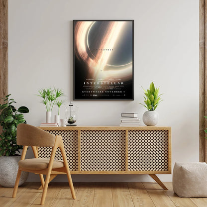Interstellar Movie Poster Astronaut Outer Space Canvas Wall Art Print Mural Home Decor Movie Lover Gift Unframed.