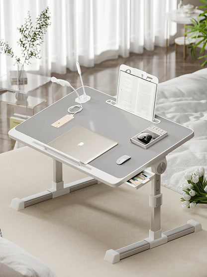 Ai Mu Xianshen Computertisch, Bettplatte, zusammenklappbar, einfach, für Zuhause, Schlafzimmer, Sitzboden, Erkerfenster, Laptop, Büro, kleines Schreibtischbrett