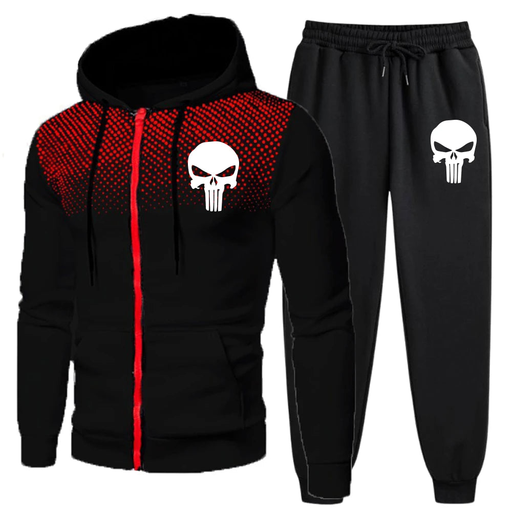 Men's Tracksuit Jogging Zip Up Hoodies Daily Quality Sweatshirts Two-piece Sets Men Sports Coat Casual Fashion Hot Sales Comfort.