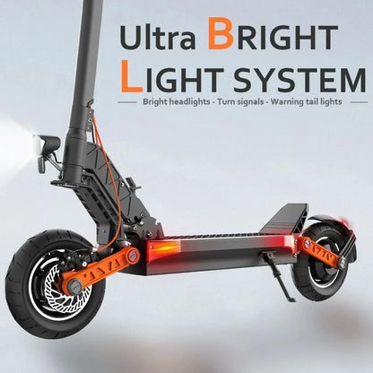 JOYOR S10-S-Z Folding Electric Scooter Dual 1000W Motor 10" Adults E-scooter with 60V 18Ah Battery.