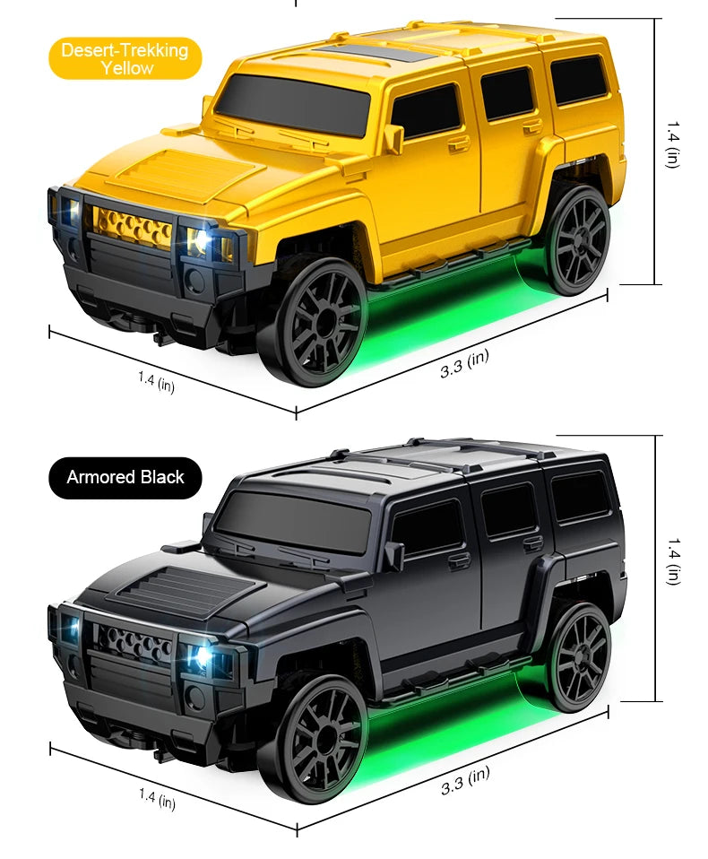 2.4G 4WD 1:64 RC Car High speed Tabletop Remote Control Car Mini Off-Road Climbing Car Mini GTR Racing Desktop Car Children Gift.