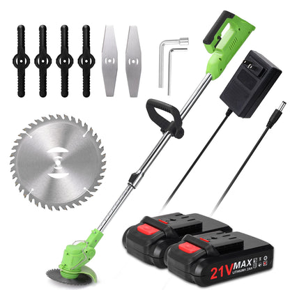 Elektrischer Rasenmäher, 25000 U/min, wiederaufladbar, kabellos, automatischer Rasentrimmer, tragbarer Haushaltsschneider, Garten-Trimmmaschine