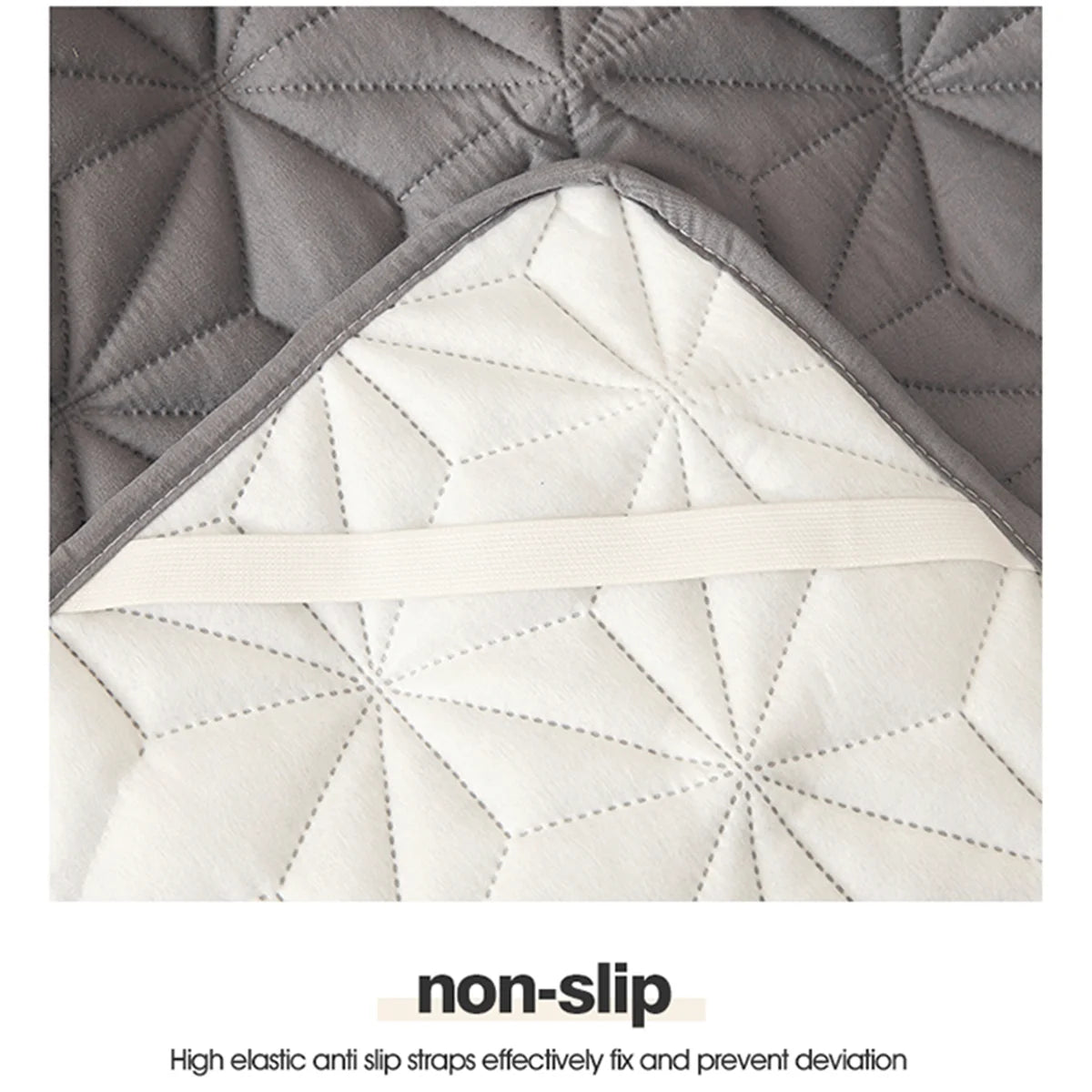 Waterproof Mattress Topper with Elastic Band Quilted Protector Pad Bedspread Winter Mattress Cover for Single/Double Bed 140/160.