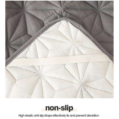 Waterproof Mattress Topper with Elastic Band Quilted Protector Pad Bedspread Winter Mattress Cover for Single/Double Bed 140/160.