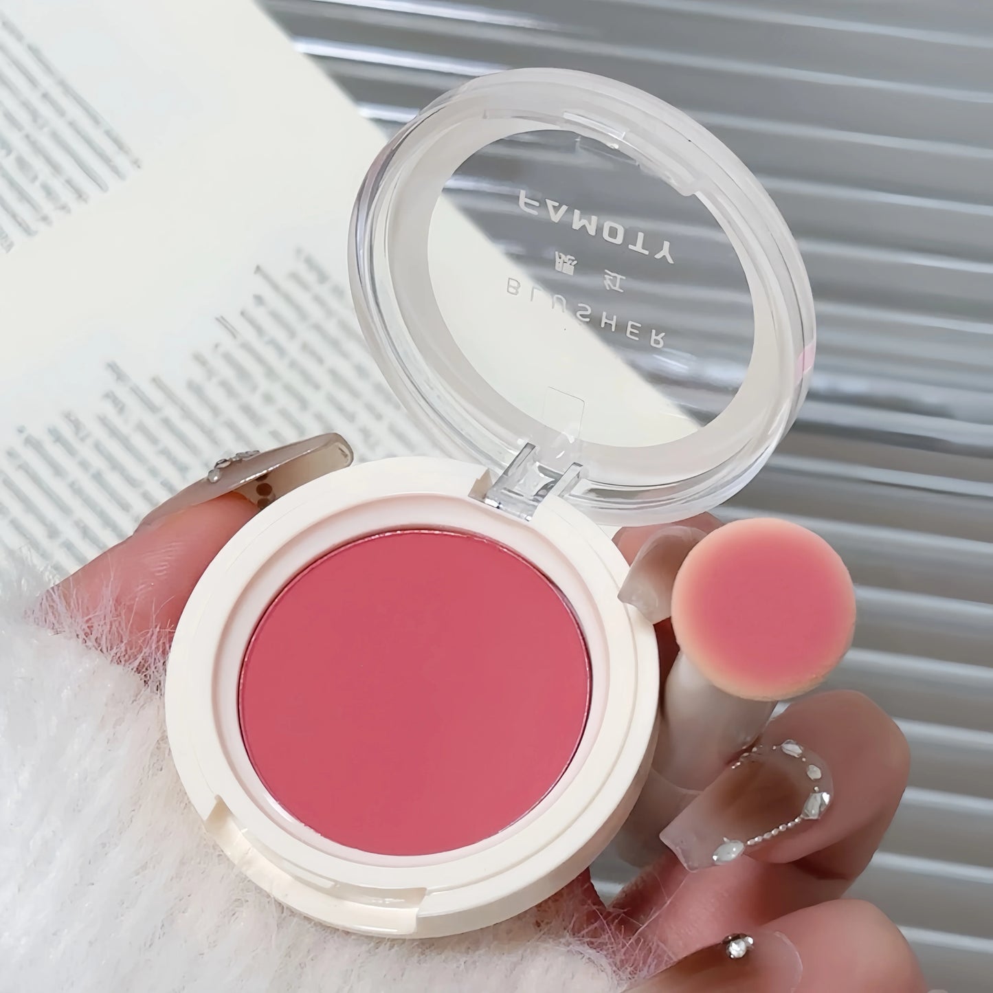 2024 Monochrome Face Blush Palette Longlasting Waterproof Pressed Powder Matte Blush for Contouring Cheeks Travel Cosmetics.