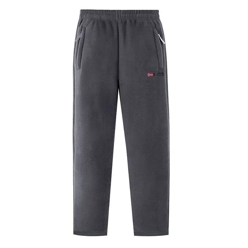 Men's Polar Fleece Pants Winter Thicken Warm Casual Fleece-Lined Jogging Sweatpants Men Loose Oversized Straight Trousers Male.