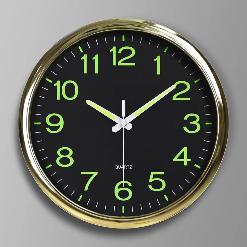 30cm Minimalistischen Wanduhr Moderne Design Glowing in the Dark Baby Zimmer Hängen Uhr Uhren Klok Nacht Wohnzimmer wohnkultur