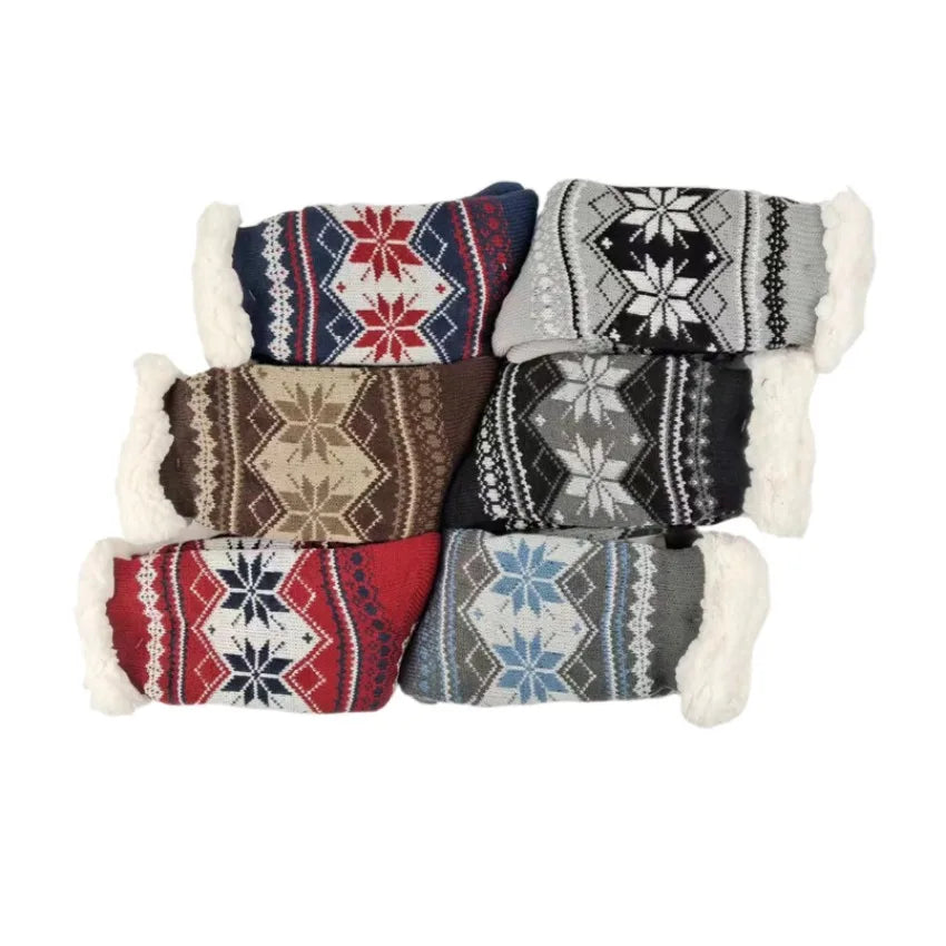 Winter Socks Mens Fluffy Warm Short Plus Velvet Soft Thermal Non Slip Floor Fuzzy Sock Male Thickened Gifts 2023 New In.