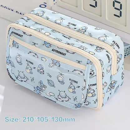 Federmäppchen für Studenten, supergroßes Fassungsvermögen, hochwertiges Federmäppchen für Mädchen, einfacher Stil, Schreibwarenbox, Federmäppchen für Schreibwaren.