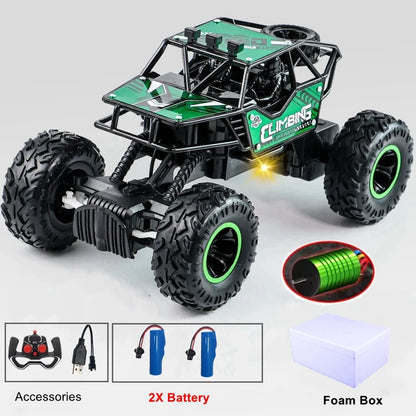 Remote Control Truck Car All Terrain Off Road Alloy RC Cars Buggy Drift Racing Toy Rechargeable Sturdy Gift for Kids Boys